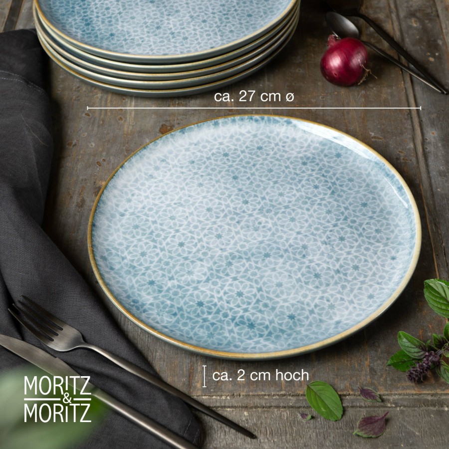 Teller | Moritz UND Moritz Terra 6Tlg. Dinnerteller Blau