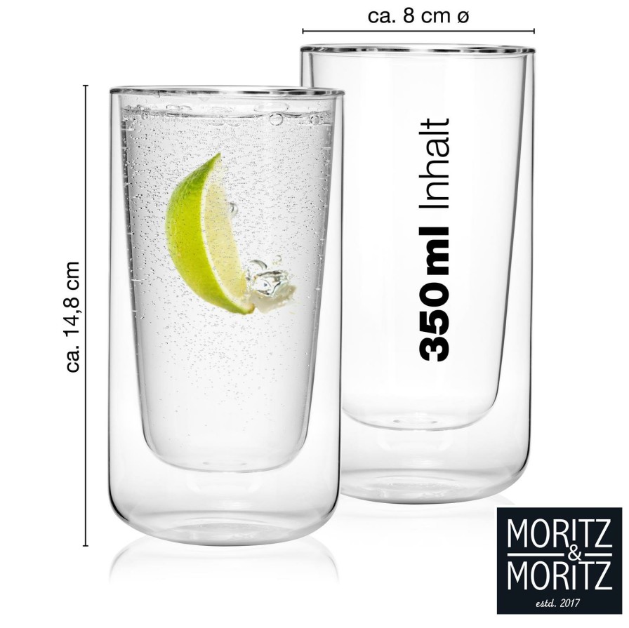 Thermoglaser | Moritz UND Moritz Doppelwandige Glaser 2X350Ml