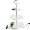 Etageren | Moritz UND Moritz Etagere 3-Stufig Eckig Weis Basic