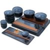 Sushi-Geschirr | Moritz UND Moritz Vida 29Tlg Sushi Teller Blau Asia Geschirr Set