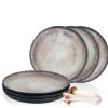 Teller | Moritz UND Moritz Vida 6X Dessert Teller Beige Geschirr Set