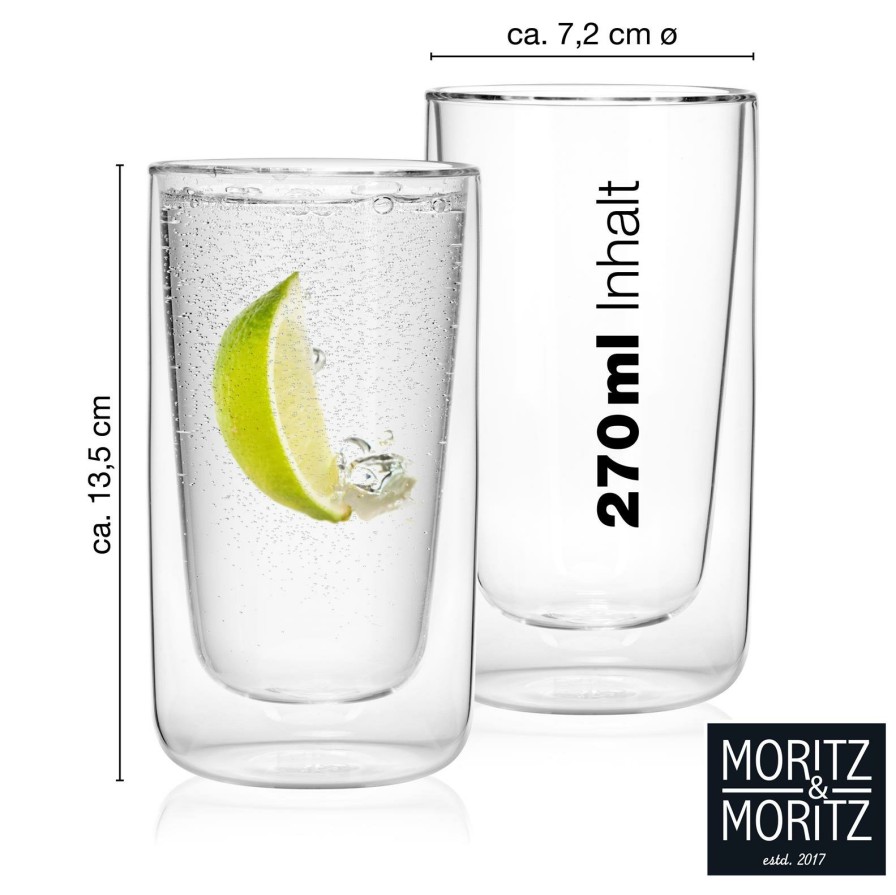 Thermoglaser | Moritz UND Moritz Doppelwandige Glaser 2X270Ml