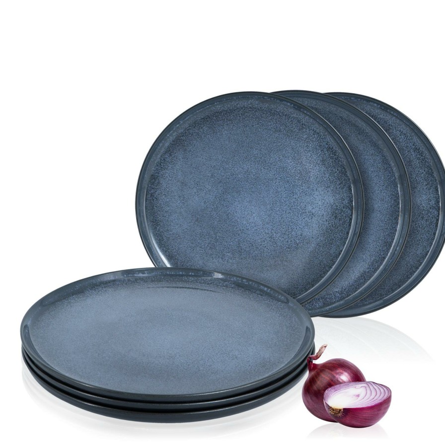 Teller | Moritz UND Moritz Vida 6X Dinner Teller Blau Geschirr Set