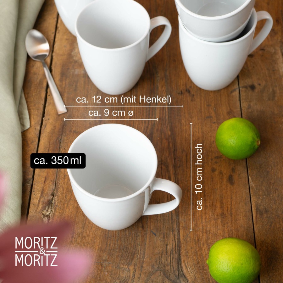 Tassen | Moritz UND Moritz Basic 6Tlg.Kaffeetassen Set