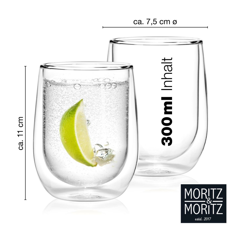 Thermoglaser | Moritz UND Moritz Doppelwandige Glaser 2X300Ml